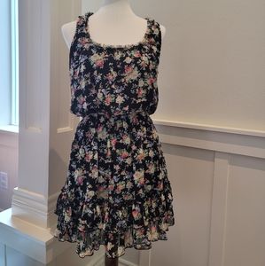 Socialite Elastic waste dress, fully lined. Flattering fit EUC